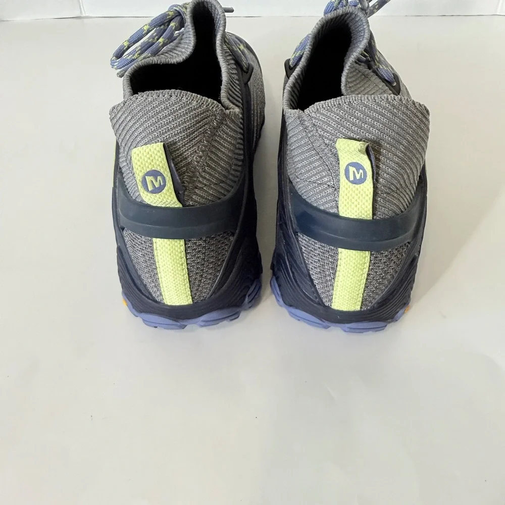 Merrell Women's Chameleon 7‎ Knit Gray Blue Mid Vibram Sole Hiking Shoes Size 9